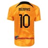 Virallinen Fanipaita Alankomaat Memphis 10 Kotipelipaita MM-Kisat 2022 - Miesten